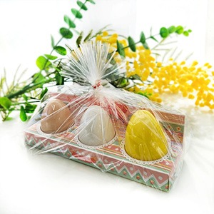 천연비누 3구 창박스 달걀 계란 비누 색상랜덤 선물세트