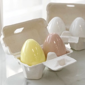 천연비누 2구 펄프형 달걀 계란 비누 색상랜덤 선물세트